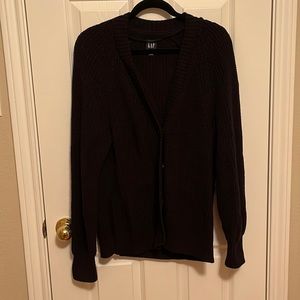 Gap women’s true black 100% cotton sweater size m